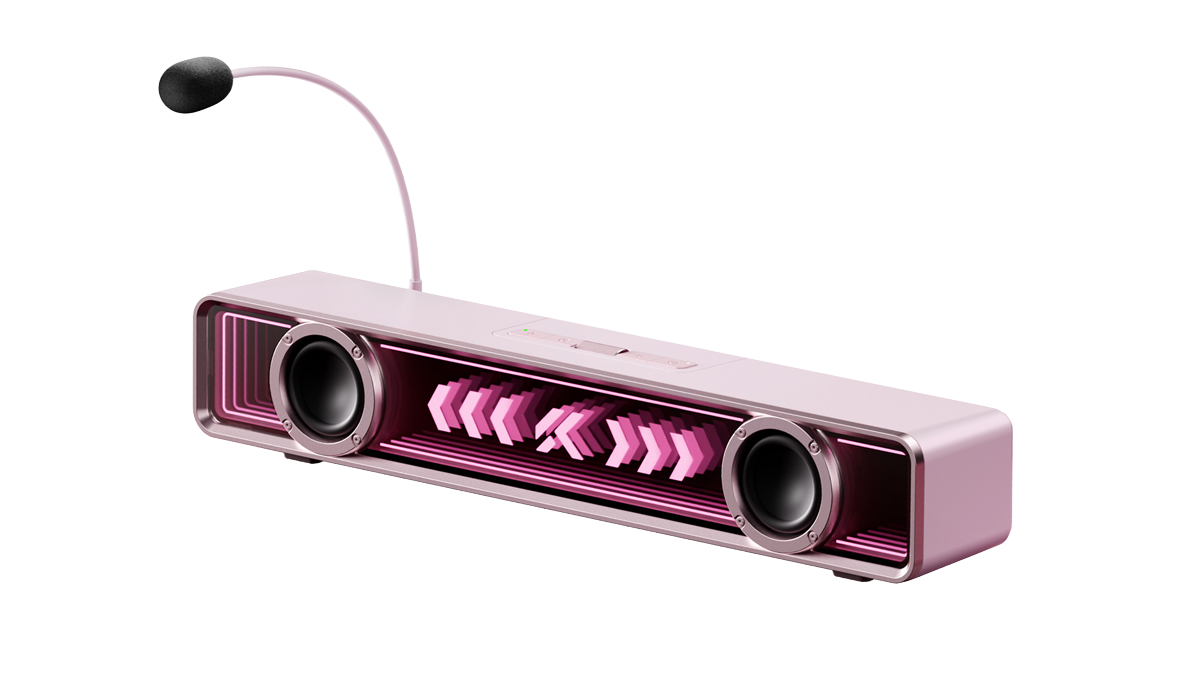 K20 Pro Gaming Soundbar Pink