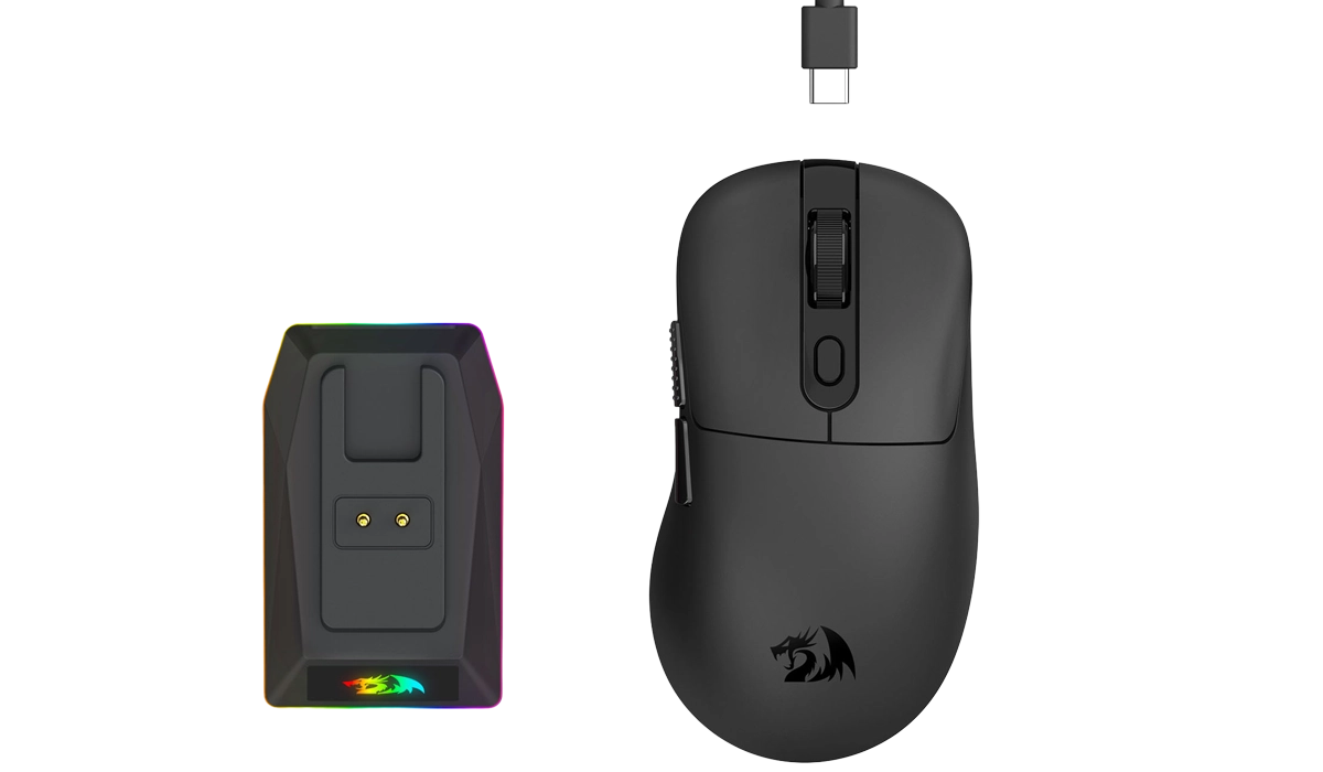 Pełna swoboda dzięki USB/Bluetooth/2.4 GHz i magnetycznej bazie ładującej RGB (Red Green Blue)