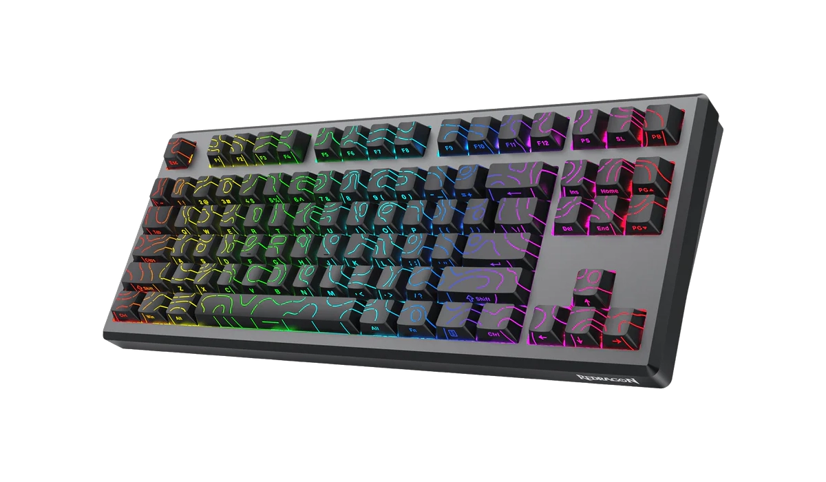 Wyjątkowe keycapy i podświetlenie RGB